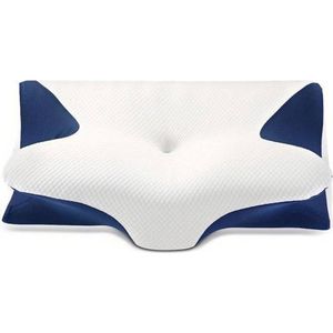 Livano Anti Snurk Kussen - Snore Stopper - Kussen Zij Slaper - Anti Snurk - Tegen Snurken - Apneu Kussen - Blauw