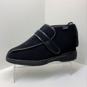 CALZAMEDI Pantoffel Comfortschoen- Hoog - Unsix - model DeLuxe SP - 3051 - zwart - maat 42