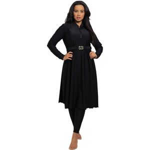 Burkini Femme zwart van MYKINY BRAND maat M | MAAT 38|burkini islamitisch zwempak