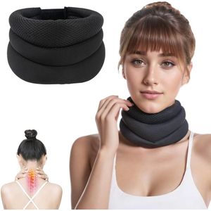 1 stuks - Slaaphalskraag - Cervicale kraag - Cervicale kraag voor verlichting van nekpijn - Verstelbare nekondersteuning - Ondersteuning en houdingcorrectie - Zachte cervicale kraag voor pijnverlichting - Cervicale kraag voor versleten cervicale