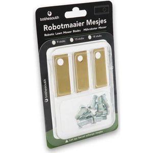 To the South® Robotmaaier Mesjes titanium geschikt voor Etesia ETM44 - 3 stuks