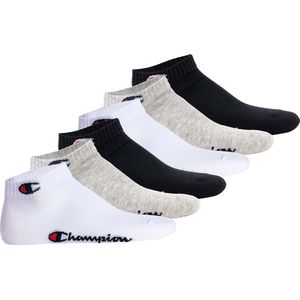 Champion - Sokken Set - Unisex - 6 Paar - Effen Kwart Sokken voor Dagelijks Gebruik