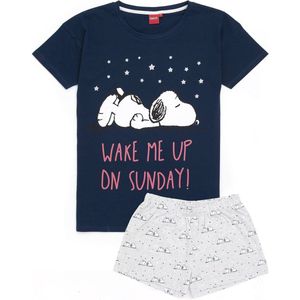 Dames Pyjama met Snoopy Motief - Lange of Korte Broek Opties