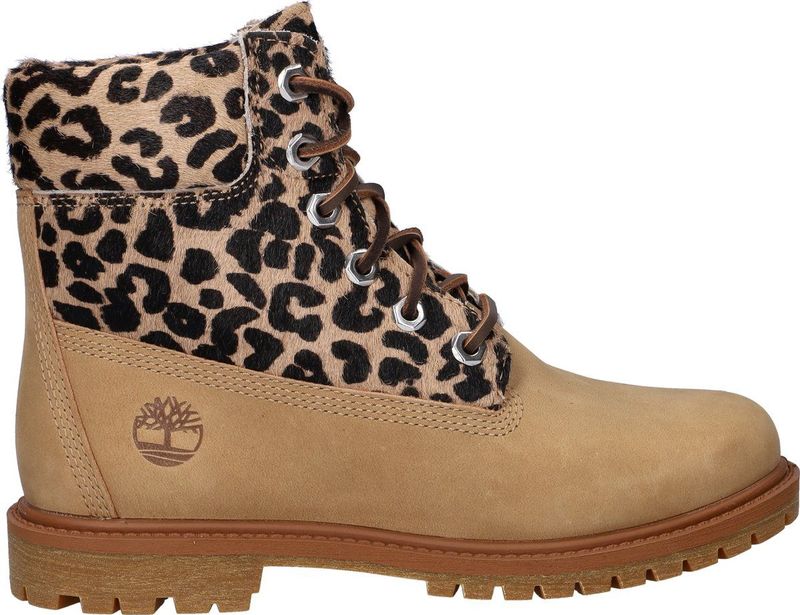 Timberland - Premium 6 Inch - Veterboots - Panterprint - Waterdicht Nubuckleer