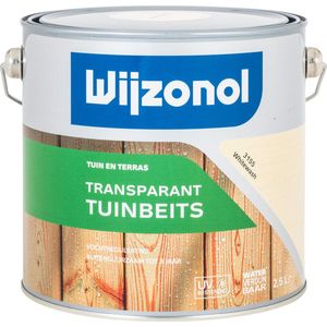 Wijzonol Transparant Tuinbeits - 2,25 liter - Whitewash
