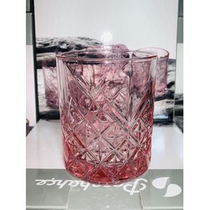 Pasabahce New Timeless - Pink Whiskyglas - Set van 4 - 345 ml
