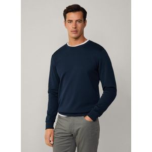 Hackett London - Dubbel Gebreid Sweatshirt - Blauw - Classic Fit