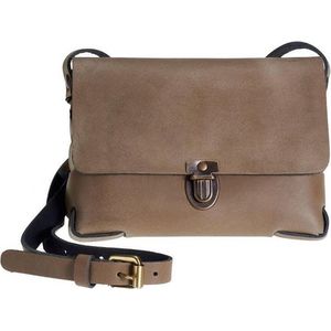 Elvy Crossbody Schoudertasje Gloria Plain Taupe