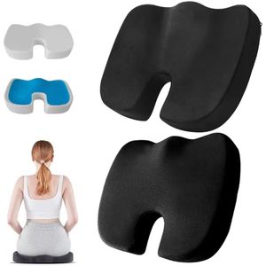 Orthopedisch Zitkussen – U-vormig Traagschuim Stoelkussen – Rug- en Stuitpijn Verlichting – Ergonomisch Kussen voor Bureau, Auto & Thuis