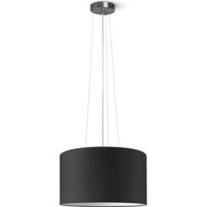 Home Sweet Home hanglamp Bling - verlichtingspendel Hover inclusief lampenkap - lampenkap 40/40/22cm - pendel lengte 100 cm - geschikt voor E27 LED lamp - zwart