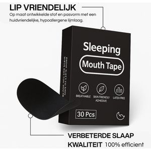 Mondtape 30 stuks – Hypoallergene mondpleisters voor slaap – Anti snurk mond tape – Sleep mouth tape / myotape – Mondtape slaaptape voor betere neusademhaling