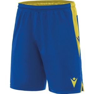 Macron Tempel Short Kinderen - Royal / Geel | Maat: 164