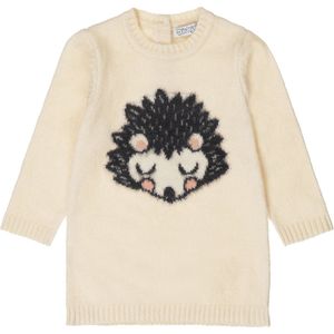 Dirkje Jurk met Printopdruk Ecru