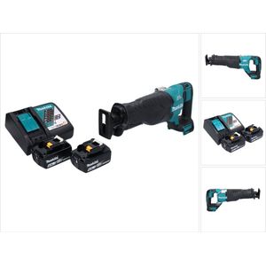 Makita DJR 187 RG accu reciprozaag 18 V borstelloos + 2x accu 6.0 Ah + lader
