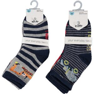 Apollo - Sokken - Voertuigen - Set van 6 paar - Maat 56/68