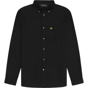 Lyle & Scott, Heren, Overhemden, Zwart, Maat: XS Katoen,