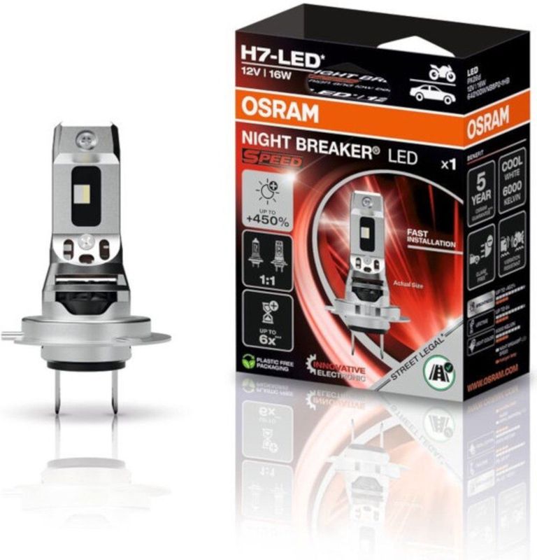 Osram Night Breaker Speed LED H7 64210DWNBSP-1HB enkele lamp
