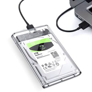 Externe 2.5"" HDD / SSD Behuizing – Compacte Opslagoplossing met SATA III en USB 3.0 Aansluiting - Transparant