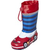 Playshoes - Regenlaarzen - Rood/blauw - Raceauto