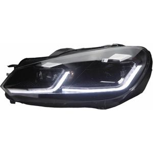 AutoStyle Set 7.5-Look LED Koplampen passend voor Volkswagen Golf VI 2008-2012 - Zwart - incl. Dynamic Running Light