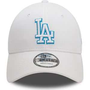 New Era LA Dodgers Team Outline White 9FORTY Adjustable Cap