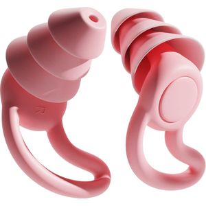 MR. PANACHE Peaceplug Oordoppen - Oordopjes Slapen - Anti-Snurk - Earplugs - Slaapoordoppen - Sleep Plugs - Geluidsdempende Oordopjes - BPA vrije Siliconen - Hoge Geluidsdemping (33dB) - Roze
