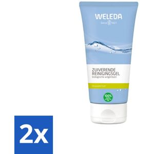 2 x WELEDA - Reinigingsgel Zuiverend - Voor onzuivere huid - 100 ml - Reinigingsgel - Onzuivere Huid - Gemengde Huid - Puistjes - Mee-eters