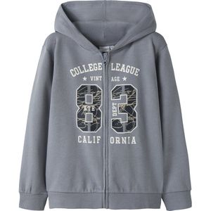 NAME IT - NKMVOLTINUS - Sweatvest - Navy / Smoky Blue / Wit