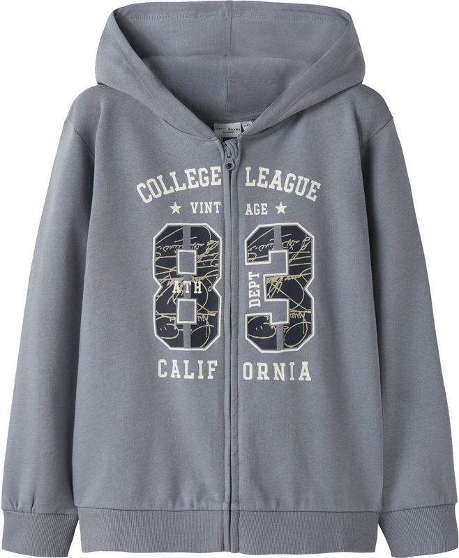 NAME IT - NKMVOLTINUS - Sweatvest - Navy / Smoky Blue / Wit