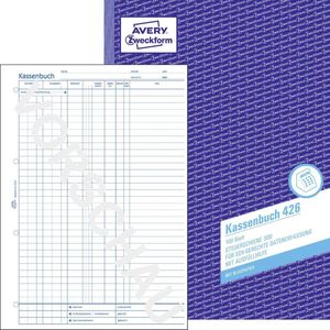 Zweckform kasboek voor boekhoudpakketten/426 DIN A4 staand wit 100 vel (Duitstalig)