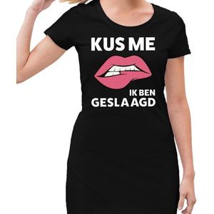 Kus me ik ben geslaagd jurkje zwart dames - feest jurk dames - geslaagd/afgestudeerd kleding 42