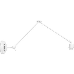 Home Sweet Home - Moderne wandlamp Shift voor lampenkap - Wit - 70/70/32cm - met verstelbare arm van Metaal - geschikt voor E27 LED lichtbron - voor lampenkap met doorsnede max.20cm