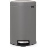 Brabantia NewIcon Prullenbak - 12 liter - Mineral Concrete Grey