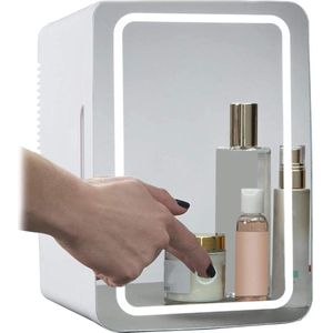 Koelkast voor Huidverzorging - Compacte Mini-Koelkast voor Cosmetica en Skincare - Energiespaarstand - Stille Werking - 8 Liter - Wit
