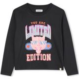 Billieblush - U21226 - T-shirt - Zwart - Lange Mouwen - Meisjes