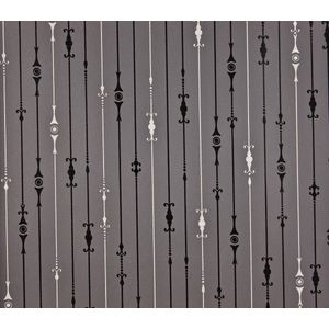 Dutch Wallcoverings Schuimvinyl glimmer glamour - zwart/zilver