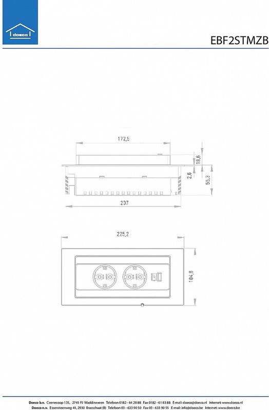 Bachmann - EBF2STMZB - BackFlip 2ST - Met USB Lader