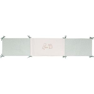 Nattou Mila, Lana en Zoe - Bedbumper - 180x35 cm - Licht Salie Groen