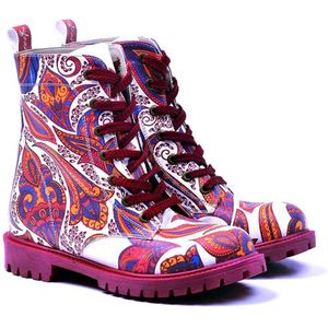 Goby Bohemian Dream Dames Veterboots - Handgemaakt Vegan Leer - Maat 39