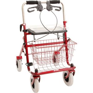 Premis - Provo - Standaard Rollator - 2de generatie - Duwbeugel Tweezijdig geremd - Zwart