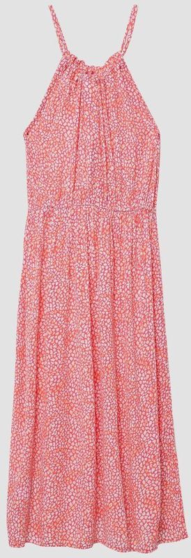 s.Oliver - Midi-jurk - Zwart - Mouwloos - Viscose