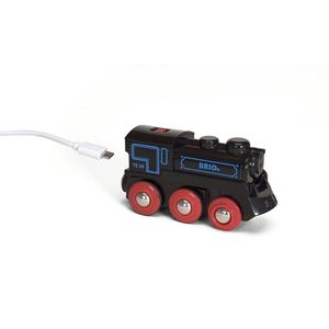 BRIO Oplaadbare Locomotief met Mini USB- Kabel - 33599 - Treinbaanonderdeel
