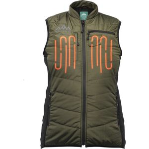Heat Experience Women`s Heated Hunting Vest M - Verwarmd vest - Verwarmde kleding - Groen
