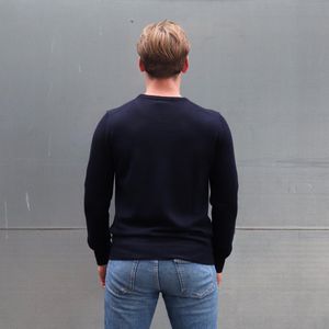 J. Lindeberg Heren Lyle True Merino Knit Navy