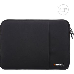 Haweel Oxford Katoen Sleeve Universeel - Laptop 13 inch - Paars