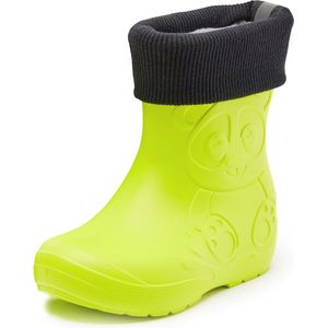 Ladeheid Kinder Regenlaarzen - Gevoerd en Waterdicht - EVA - LA-CA-Panda249 - Limone - 24/25