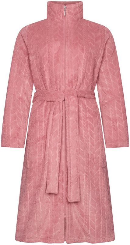 Pastunette - Rose Stream - Badjas - Roze - Flanel/Fleece - Rits