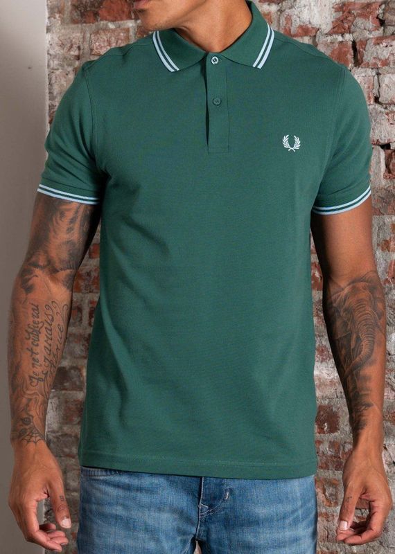 Fred Perry - Polo Twin Tipped M3600 - Poloshirt - Groen