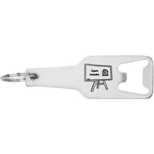 Akyol - super meester flesopener - Meester - cadeaupakket meester - einde schooljaar - afscheid - leuk cadeau voor je juf om te geven - 105 x 25mm