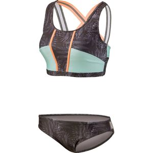 BECO sport bikini, gevoerd, uitneembare pads, zwart/multi color, maat 42